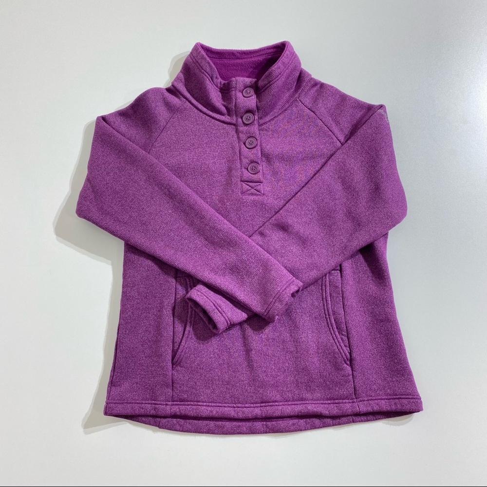 Columbia woman’s fleece pullover jackets Purple Size XL